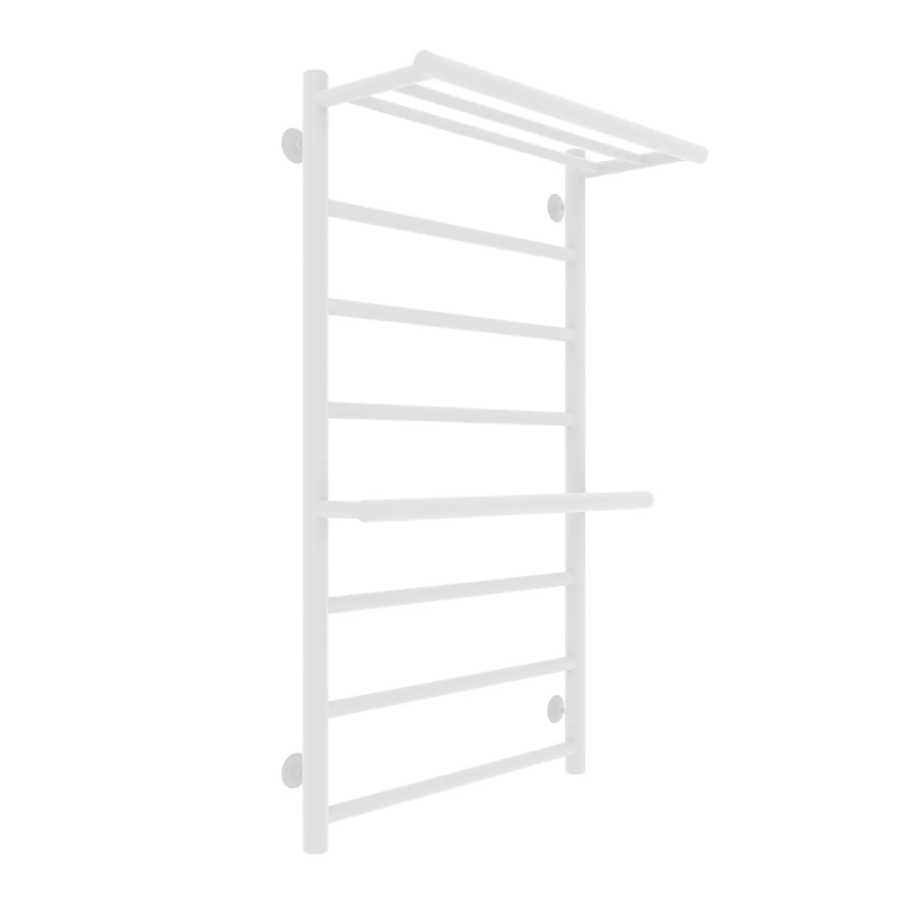 Полотенцесушитель водяной Laris Лавина П9 500х800 с полкой, белый матовый