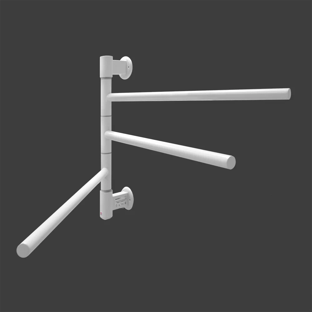 Полотенцесушитель электрический Energy I - G3 белый матовый, поворотные секции, скрытое/наружное подключение