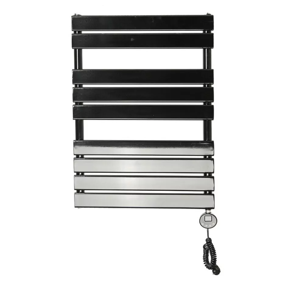 Полотенцесушитель электрический Domoterm Вита П9 500х748 ER правый, черный матовый