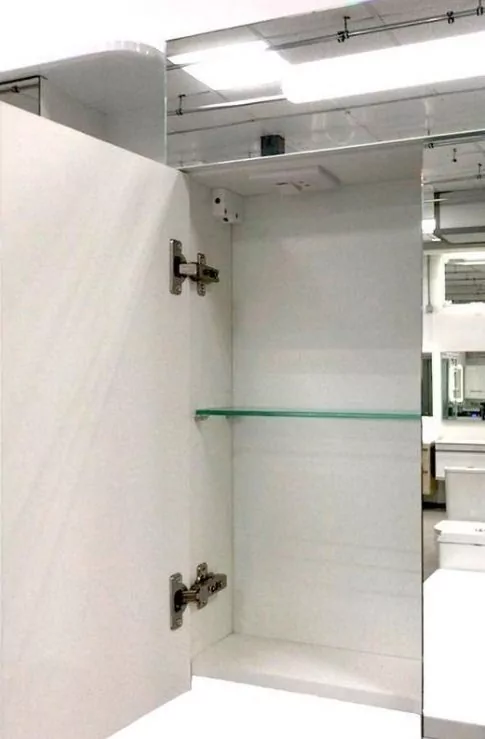 Зеркало-шкаф Emmy Сигма 80 свет, левое, белый