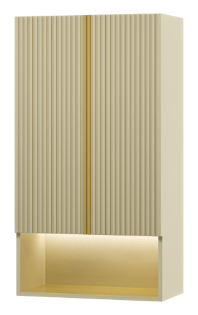 Шкаф навесной Brevita Vega 60 бежевый/золото