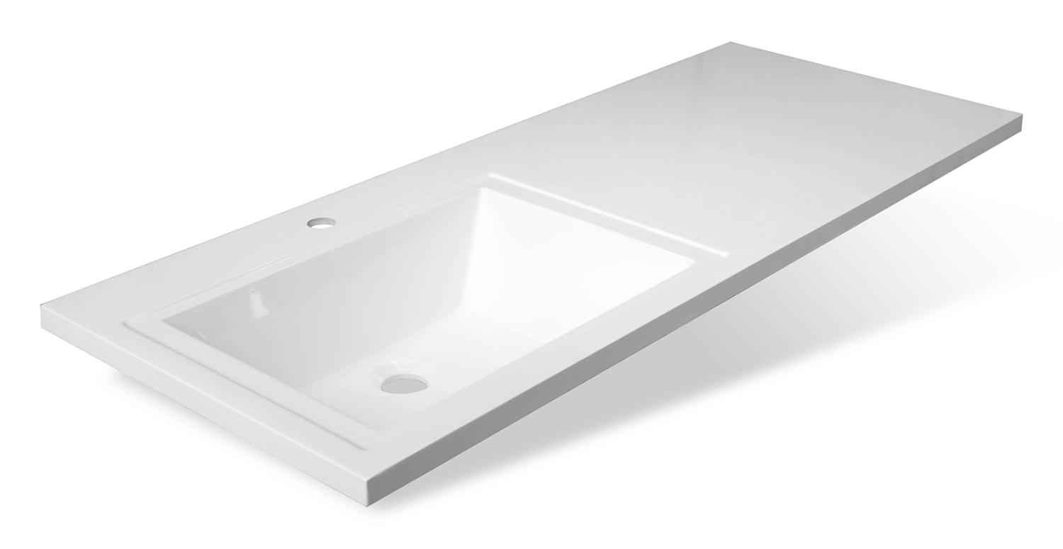 Тумба с раковиной Brevita Grafit 60 под стиральную машину, с раковиной Misty Гавана 120 L, белый