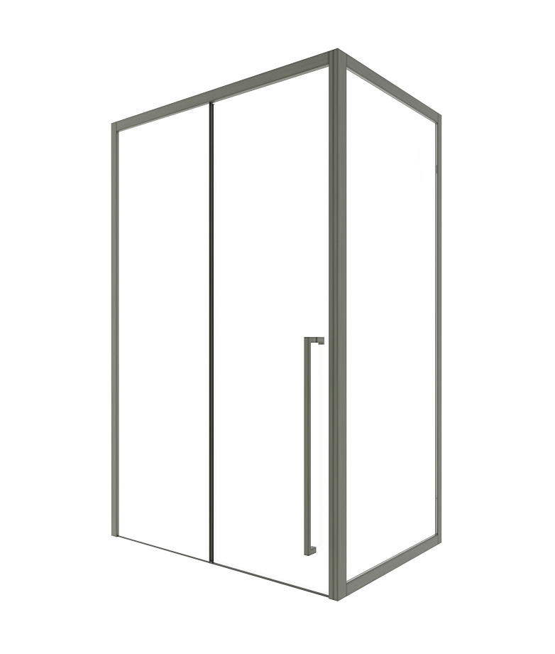 Душевой уголок Timo TDSS-120/13C-8R + TSS-1000/13C-8 120x100 см, профиль никель, стекло прозрачное