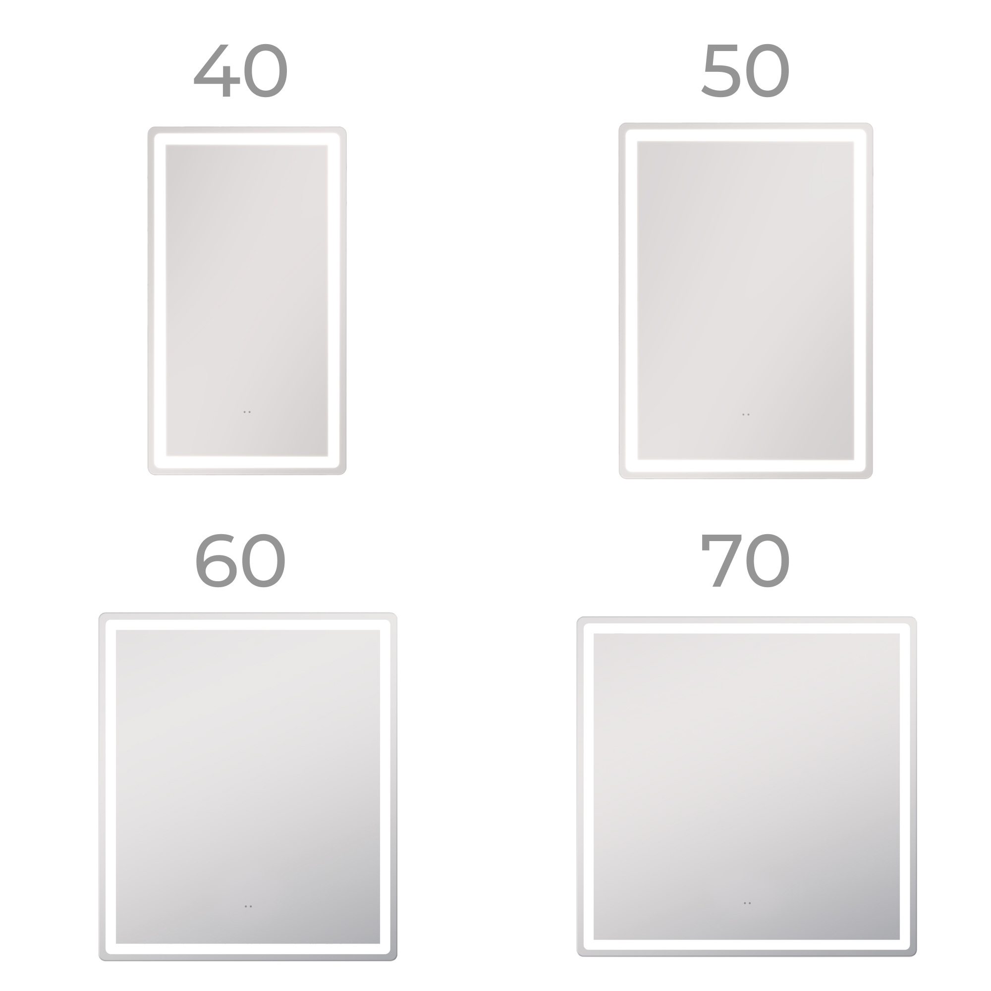 Зеркало Vigo Geometry Classic 700 свет, сенсор