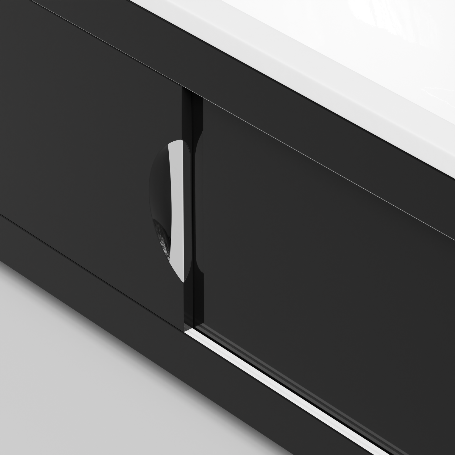 Экран под ванну Vod-ok Топ 180 раздвижной Черный глянец