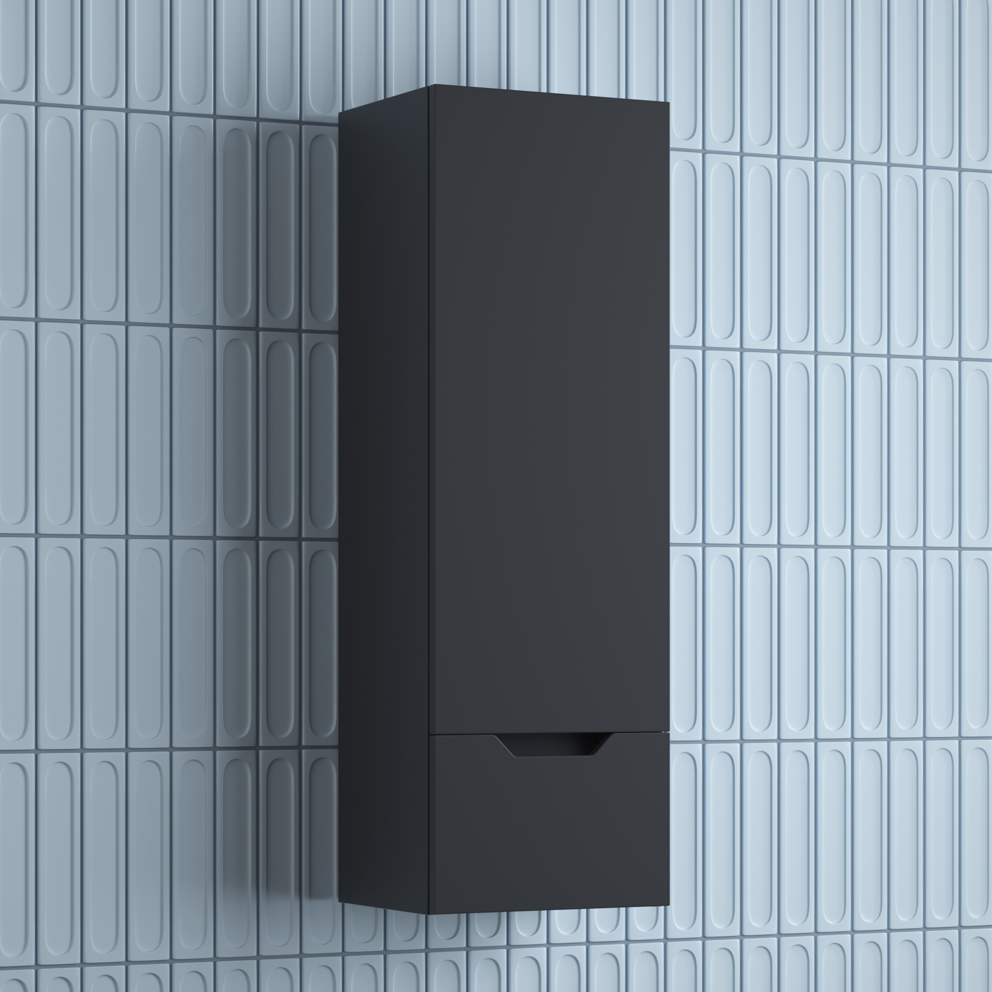 Пенал Style Line Остин 36 R, подвесной, 1 ящик, графит