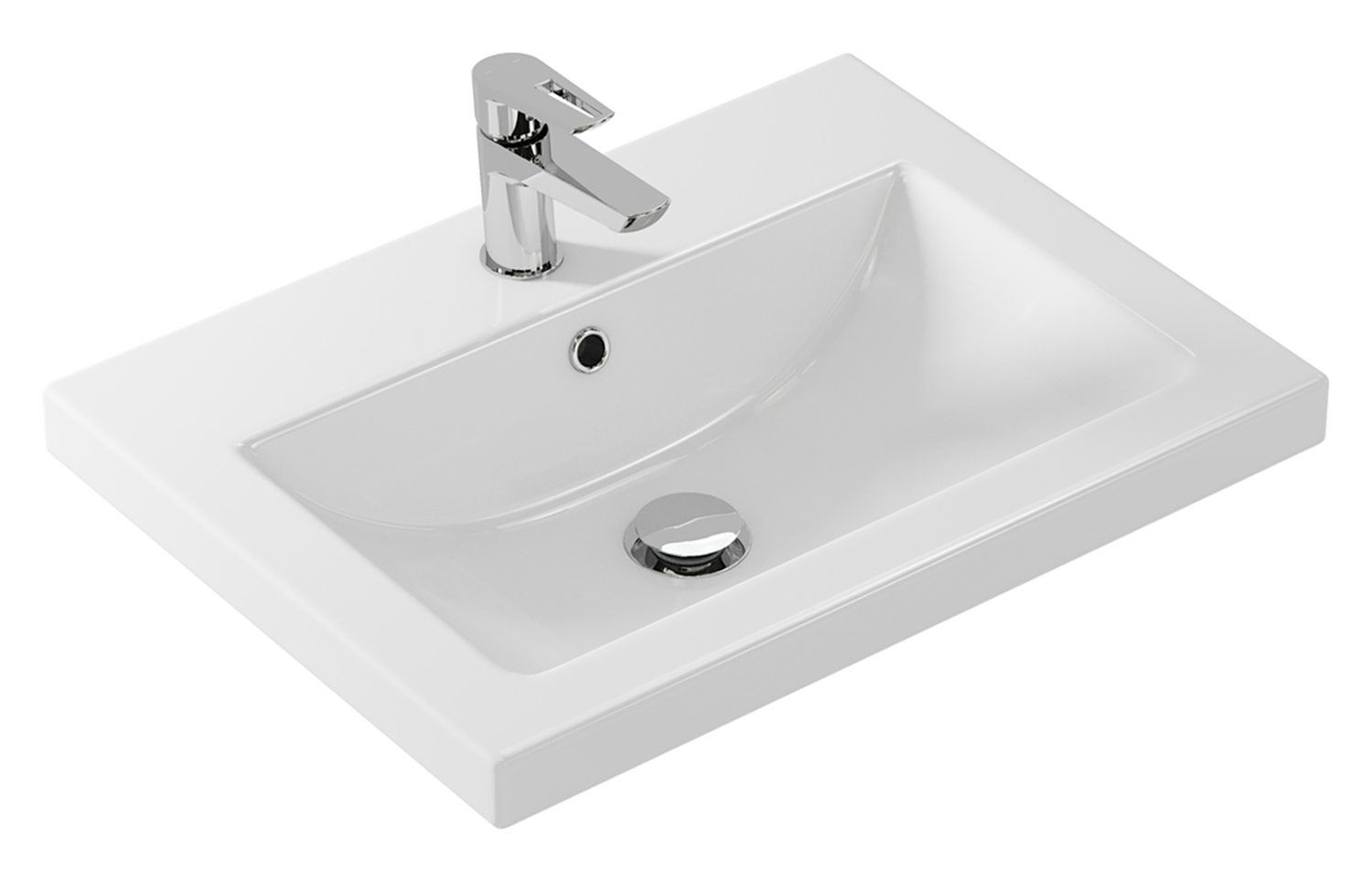 Тумба с раковиной Misty Урал 60 белый