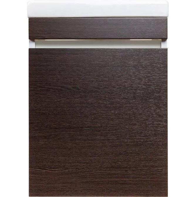 Тумба подвесная Style Line Compact 40 с раковиной Como 40, венге