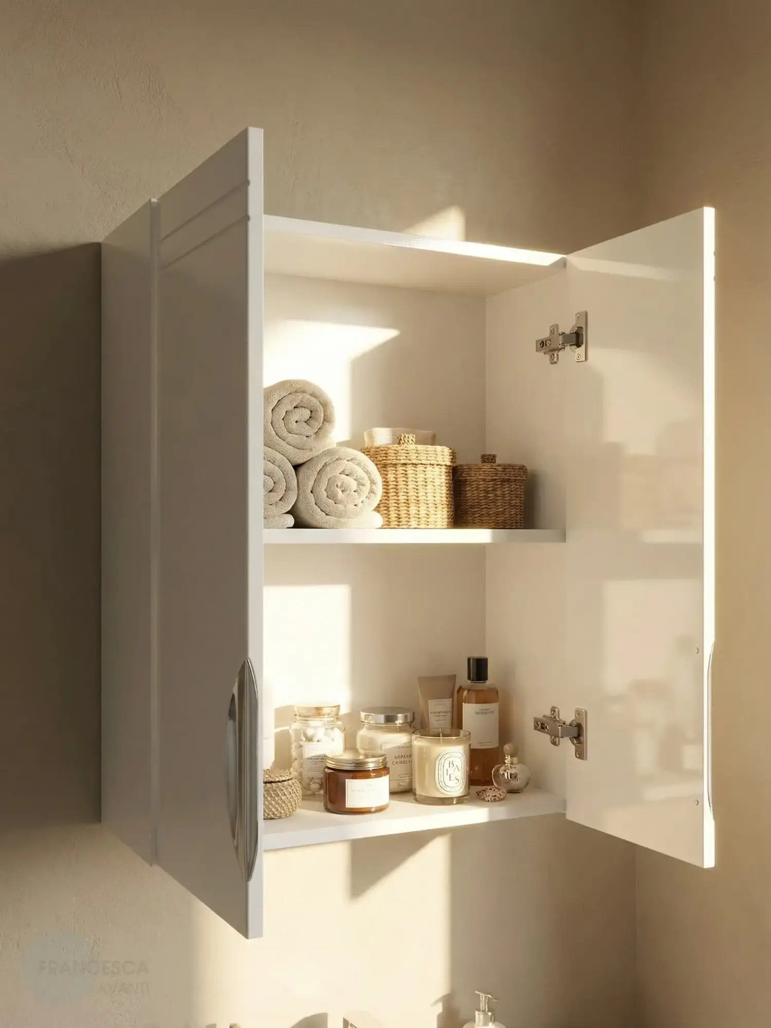 Шкаф навесной Francesca Доминго 50 белый от магазина Vanna-Vanna.ru!