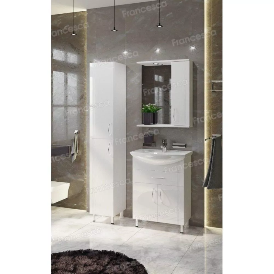 Мебель для ванной Francesca Stella 60 комплект, напольный, белый