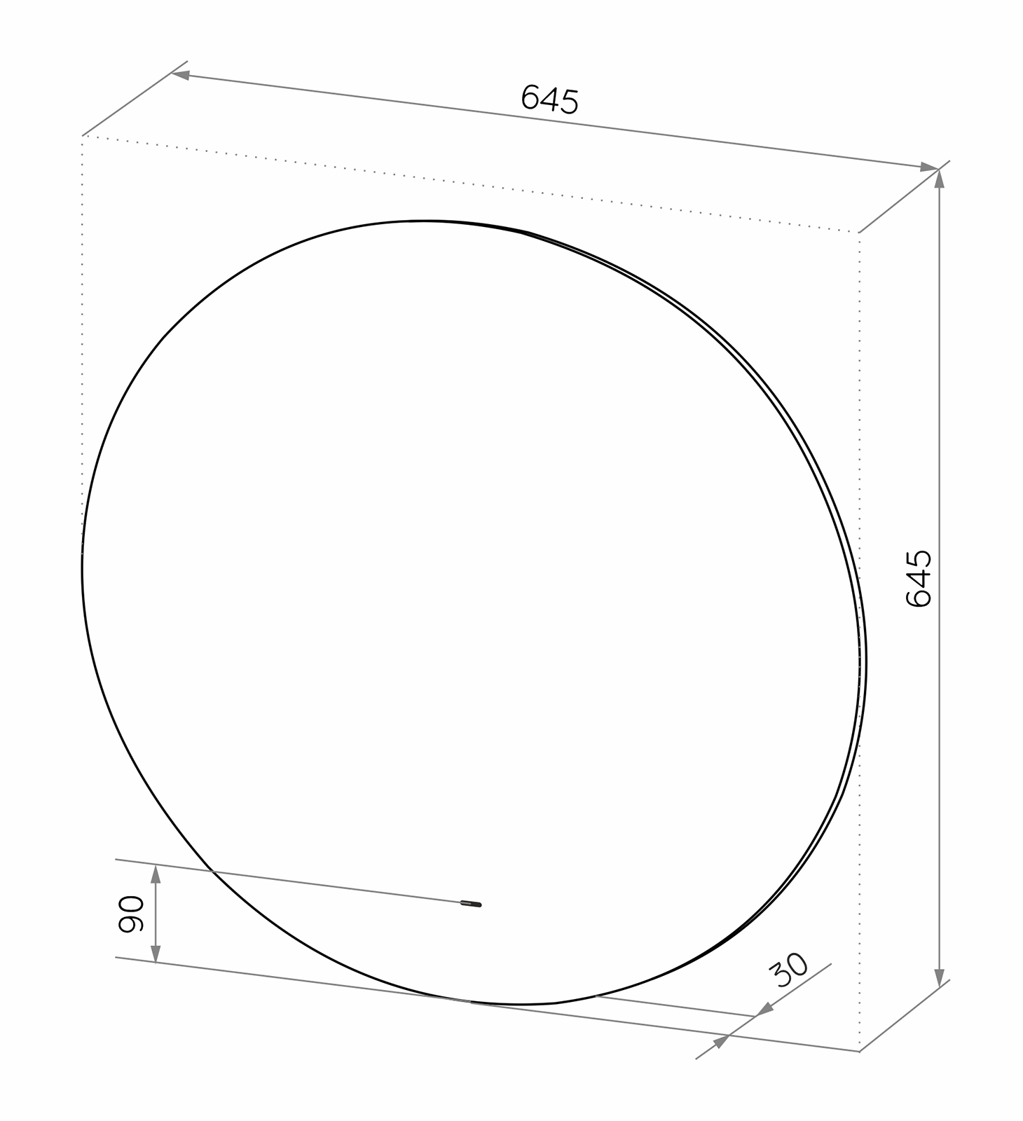 Зеркало Misty Аламак 645x645