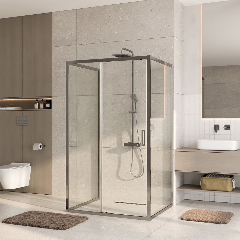 Душевой уголок WasserKraft Main 41S21 120х90 прямоугольный, без поддона, прозрачное стекло, серебристый