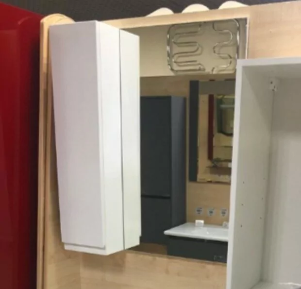 Зеркало со шкафчиком Bellezza Асти 70 L белый