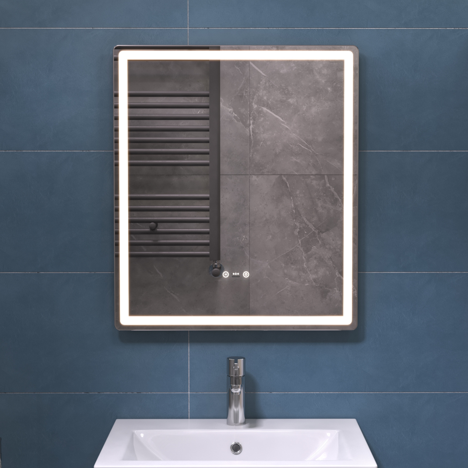 Зеркало Vigo Geometry Step 60 свет, сенсор, антизапотевание