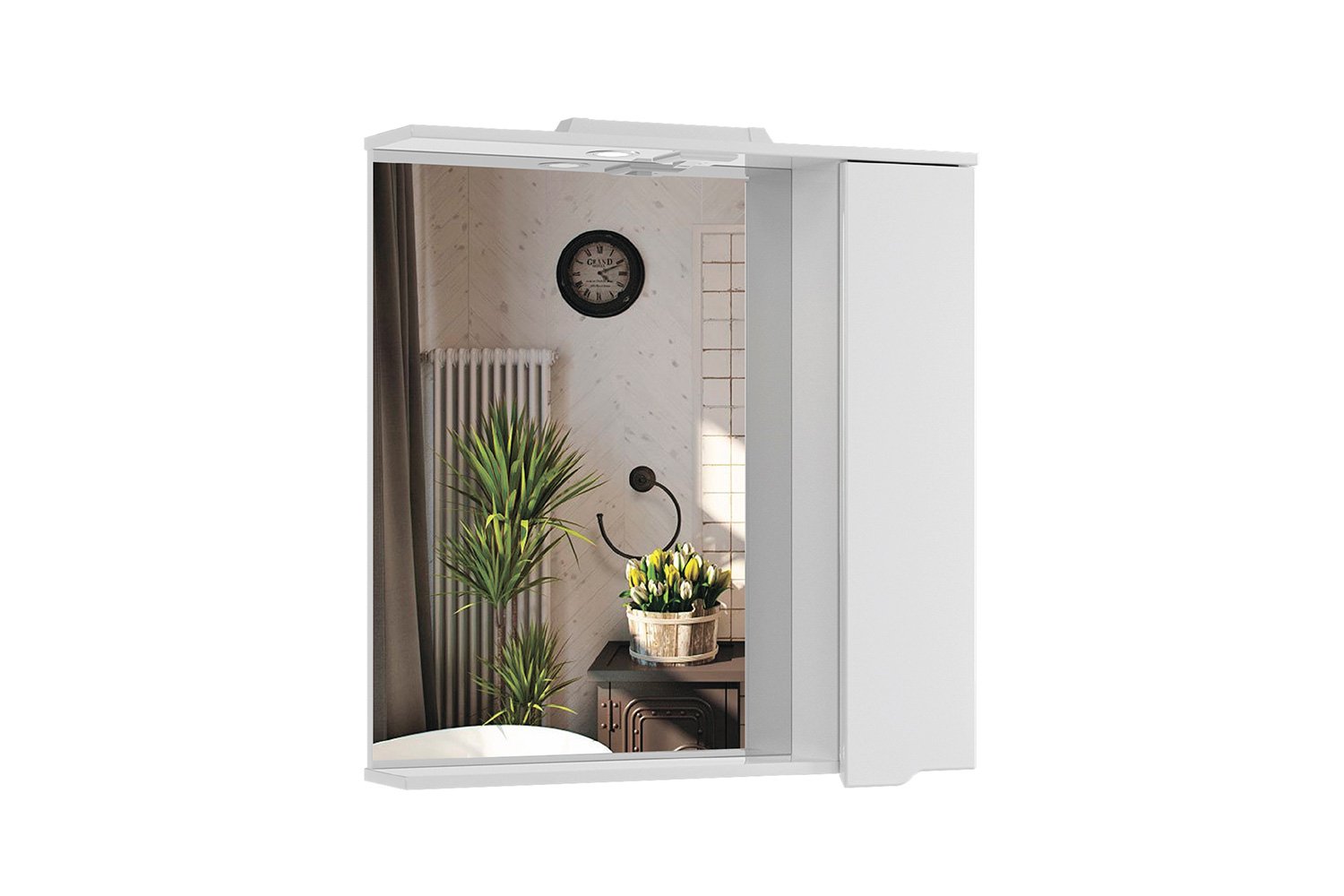 Зеркальный шкаф подвесной SanStar Bianca 80 белый