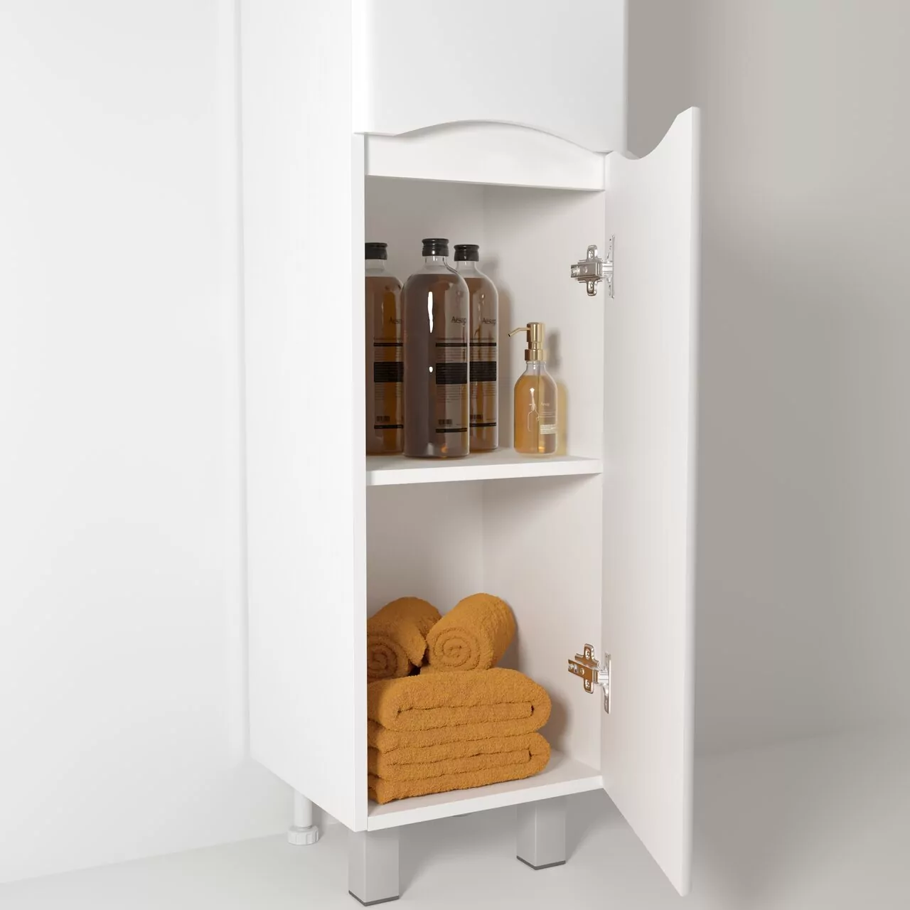 Пенал Vod-ok Адель 35 L/R, 2 двери, 1 ящик, напольный, белый + 13 цветов