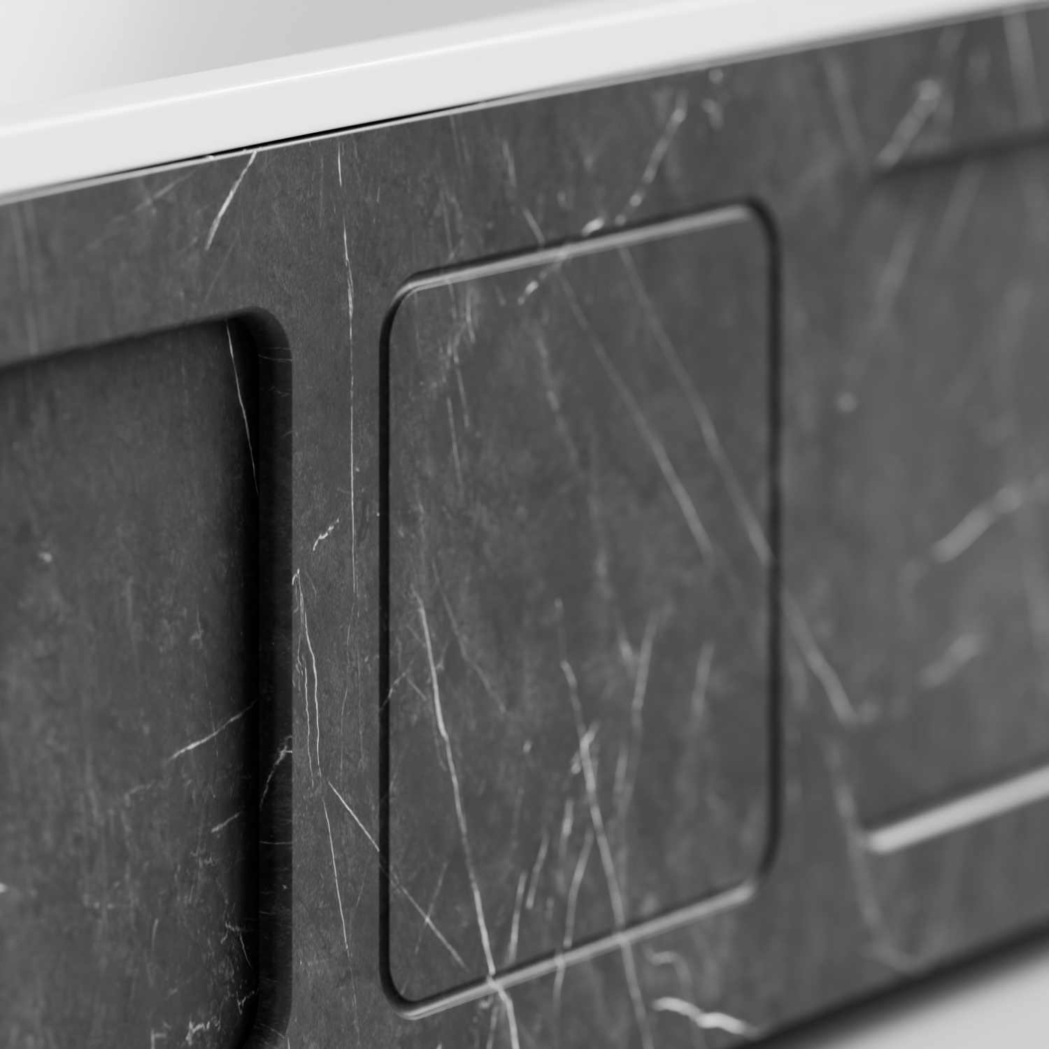 Экран под ванну Vod-ok Хит 170 раздвижной Мрамор Графит софт тач