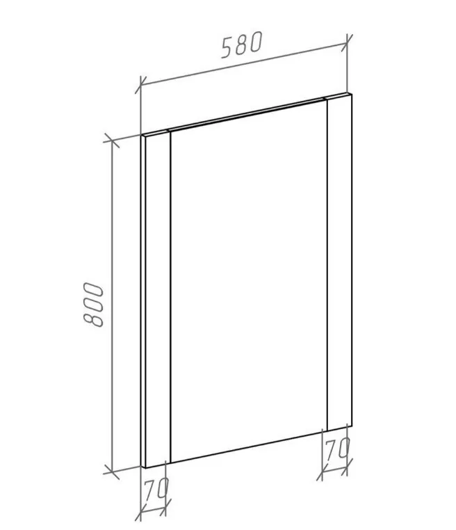 Мебель для ванной Bellezza Рокко 60 комплект, напольный, красная