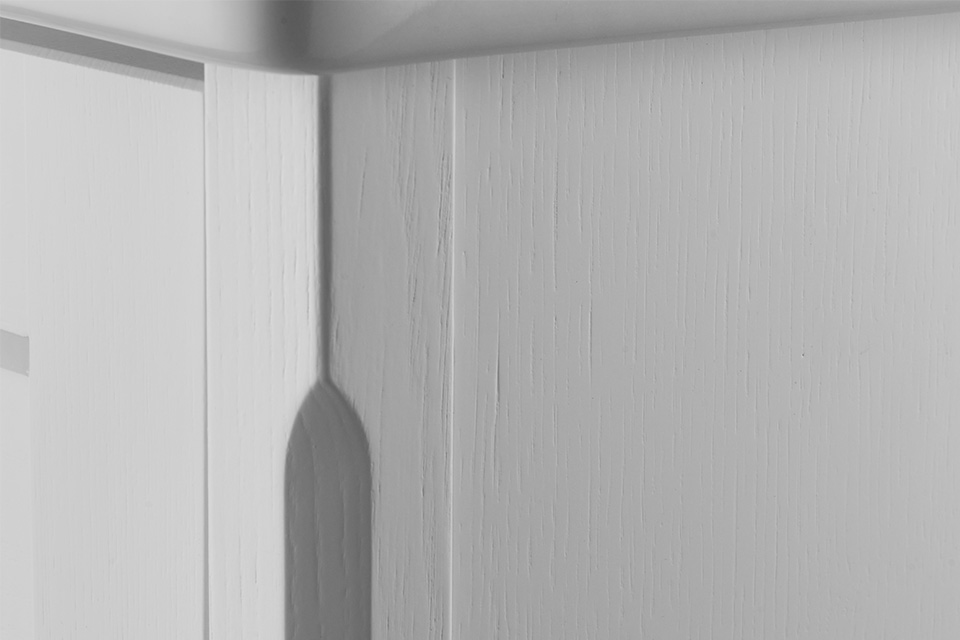 Тумба ASB Wood Line Рома 80 со столешницей и раковиной Олимп 57, белая