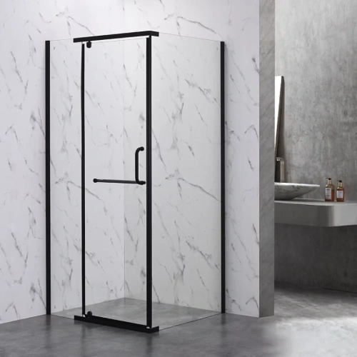 Душевой угол Veconi Rovigo RV-18B, 1200х800х2000, черный, стекло прозрачное от магазина Vanna-Vanna.ru!