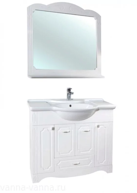 Зеркало Bellezza Кантри 105 белый