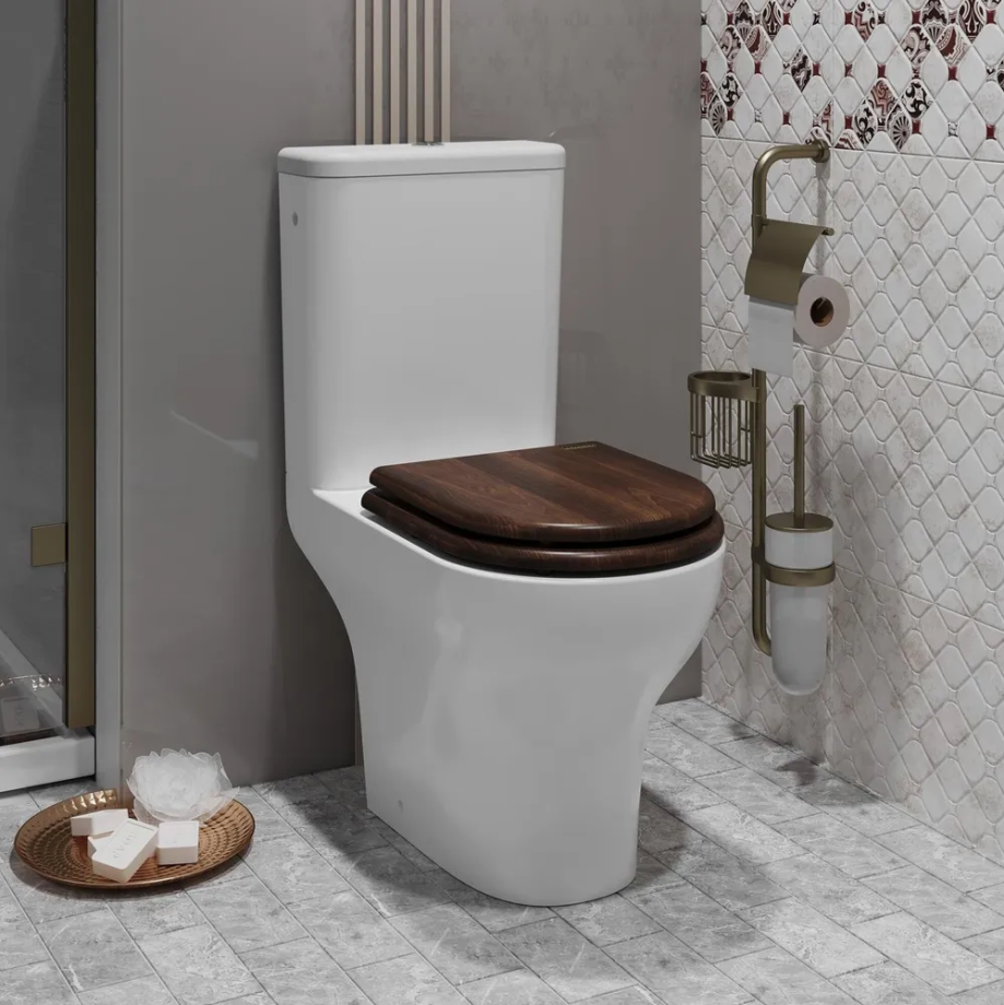 Унитаз-компакт Opadiris Палермо OS24722N белый, светлый орех