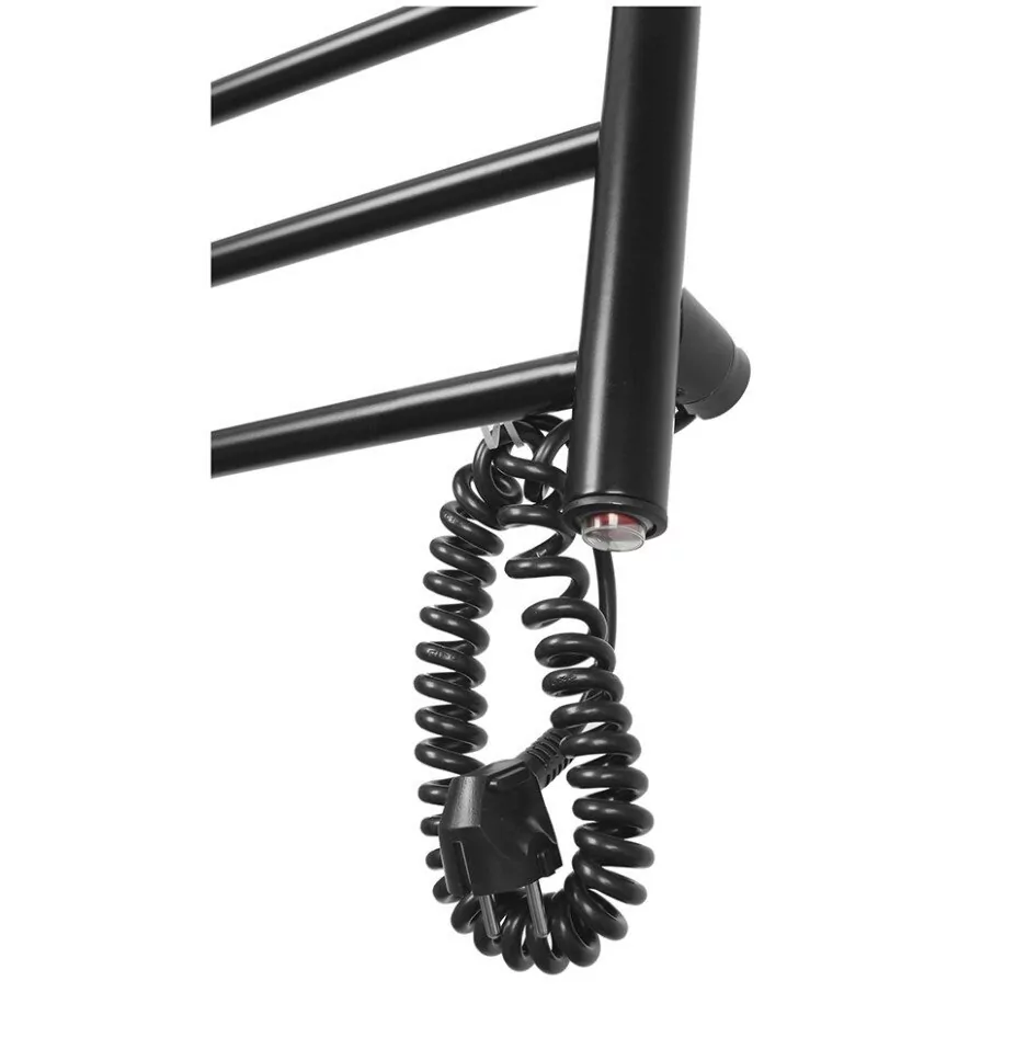 Полотенцесушитель электрический Domoterm Аврора DMT 109-6 40x60 EK R правый, черный матовый