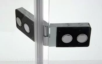 Душевой уголок WasserKraft Aller 10H06LBLACK 120х80 прямоугольный, без поддона, прозрачное стекло, хром, вставки черные