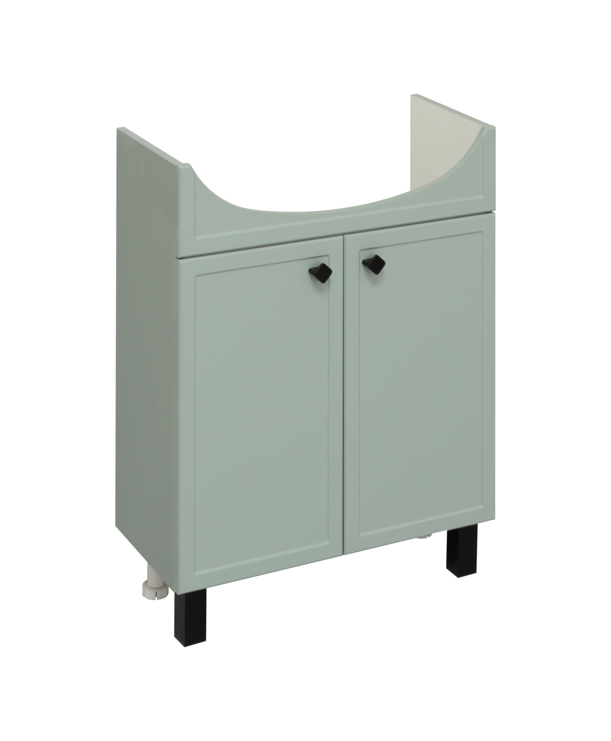 Тумба напольная Runo Римини 65 с раковиной Best 65, мятаа