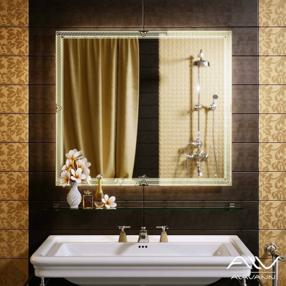 Зеркало Alavann Sonata 90 свет, ИК выключатель