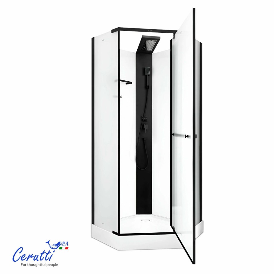 Душевая кабина Ceruttispa CHIKA901BF (90x90x215-225)