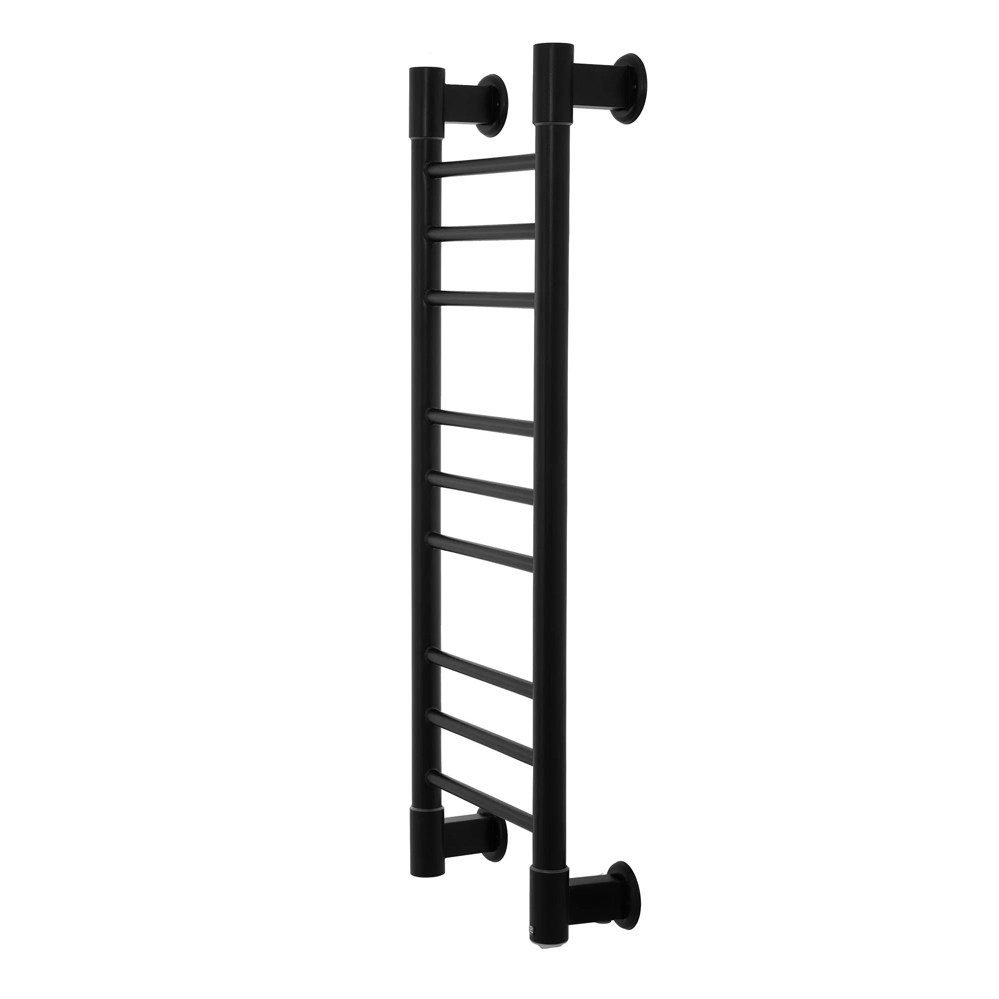 Полотенцесушитель электрический Energy Ergo2 P 850x300 черный матовый, лесенка прямая, узкий, скрытый/наружный монтаж