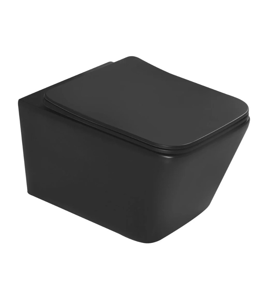 Унитаз SantiLine SL-5004MB подвесной, черный матовый