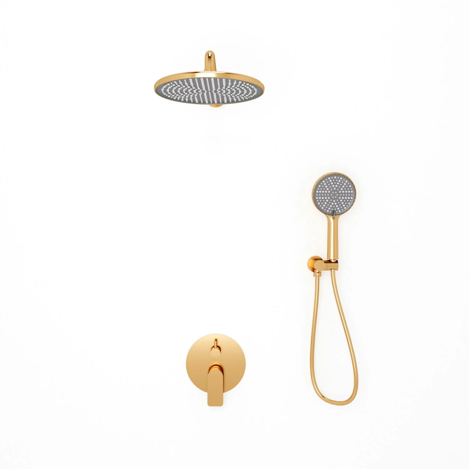 Встраиваемая душевая система Veconi LICATA LI-400-G-C4, Золото брашинг