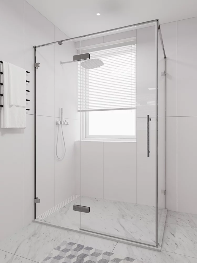 Душевой угол распашной Veconi Premium Alassio SP CH, 1400х800x2000, хром, стекло прозрачное осветленное