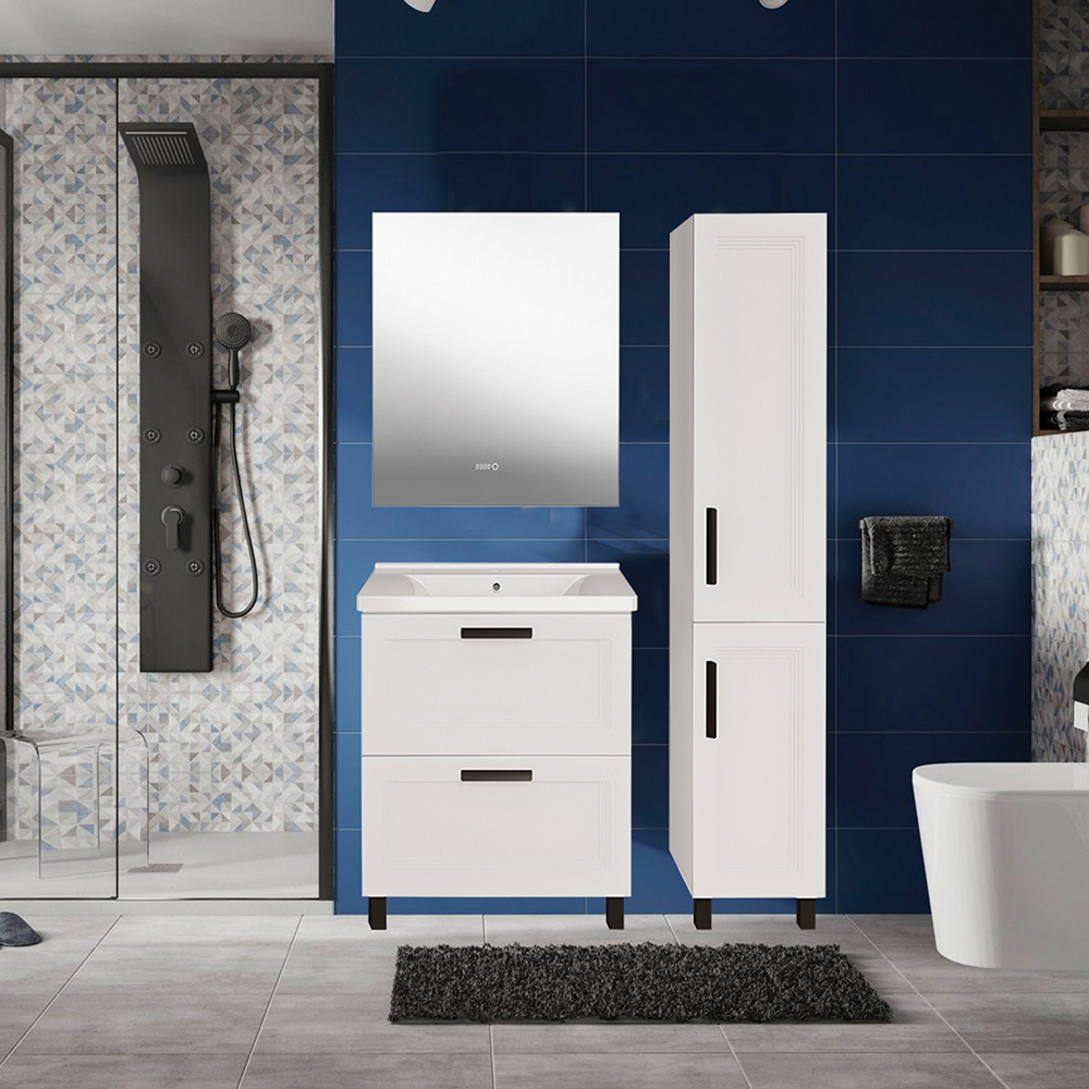 Мебель для ванной Асб-мебель София 60 комплект, напольный, белый