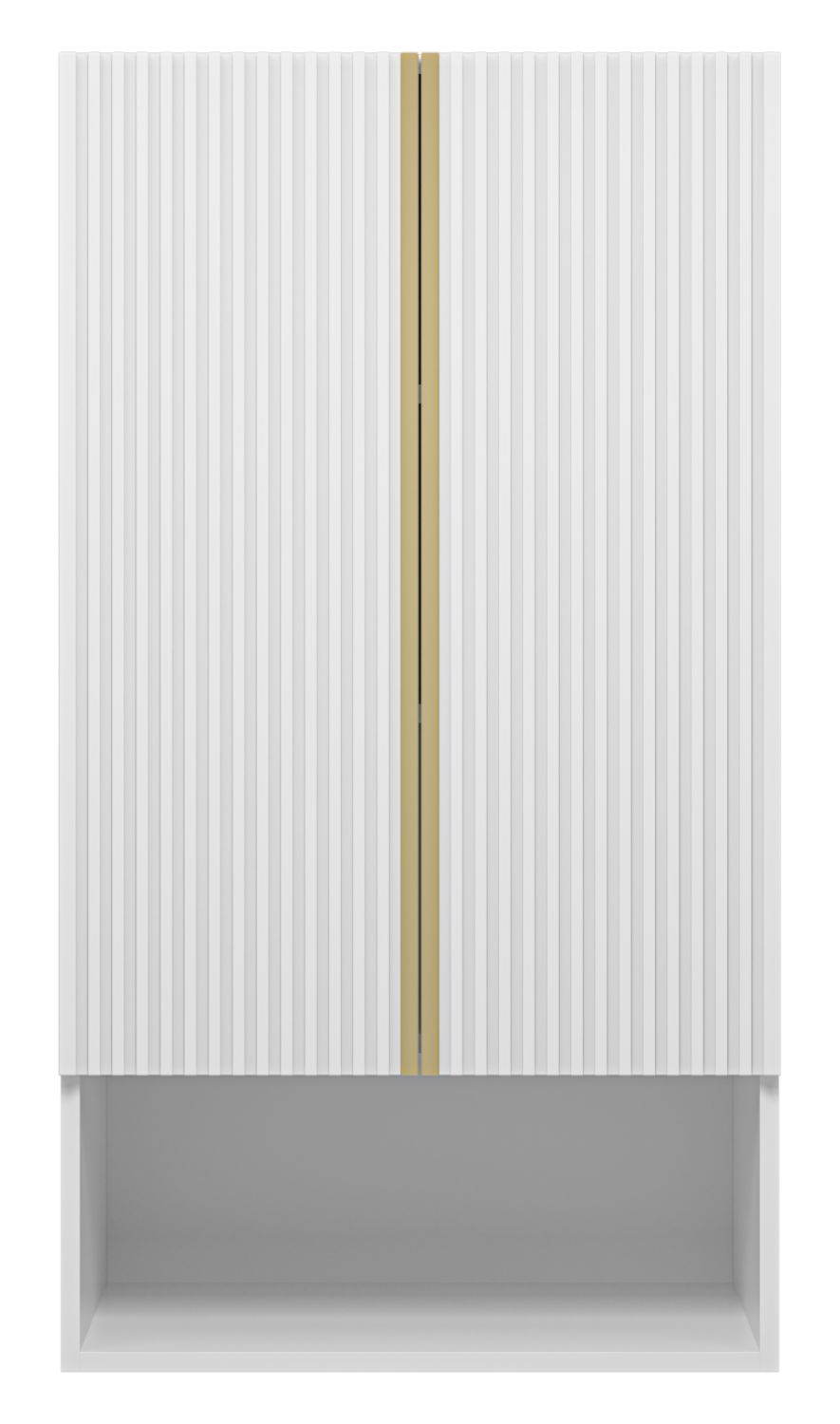 Шкаф навесной Brevita Vega 60 белый/золото