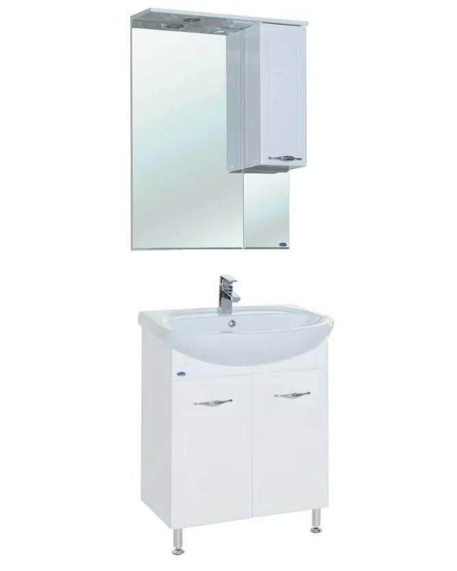 Зеркало-шкаф Bellezza Стелла 65 R свет, белый