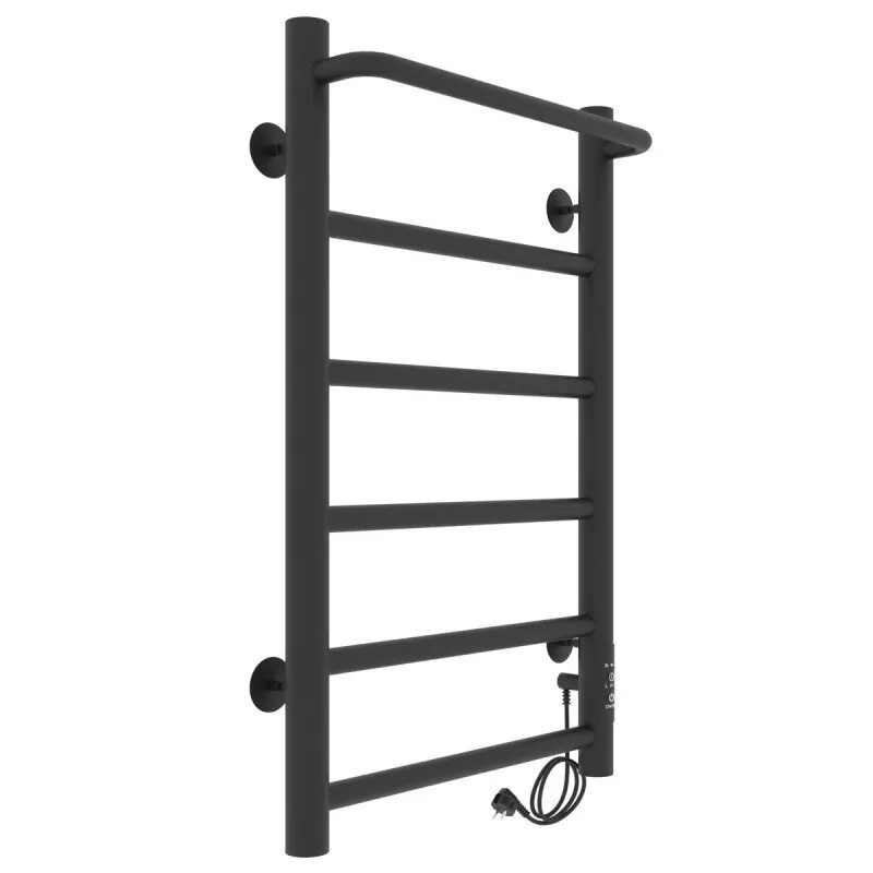 Полотенцесушитель электрический Laris Прайм ЧК 400х600 правый, черный матовый