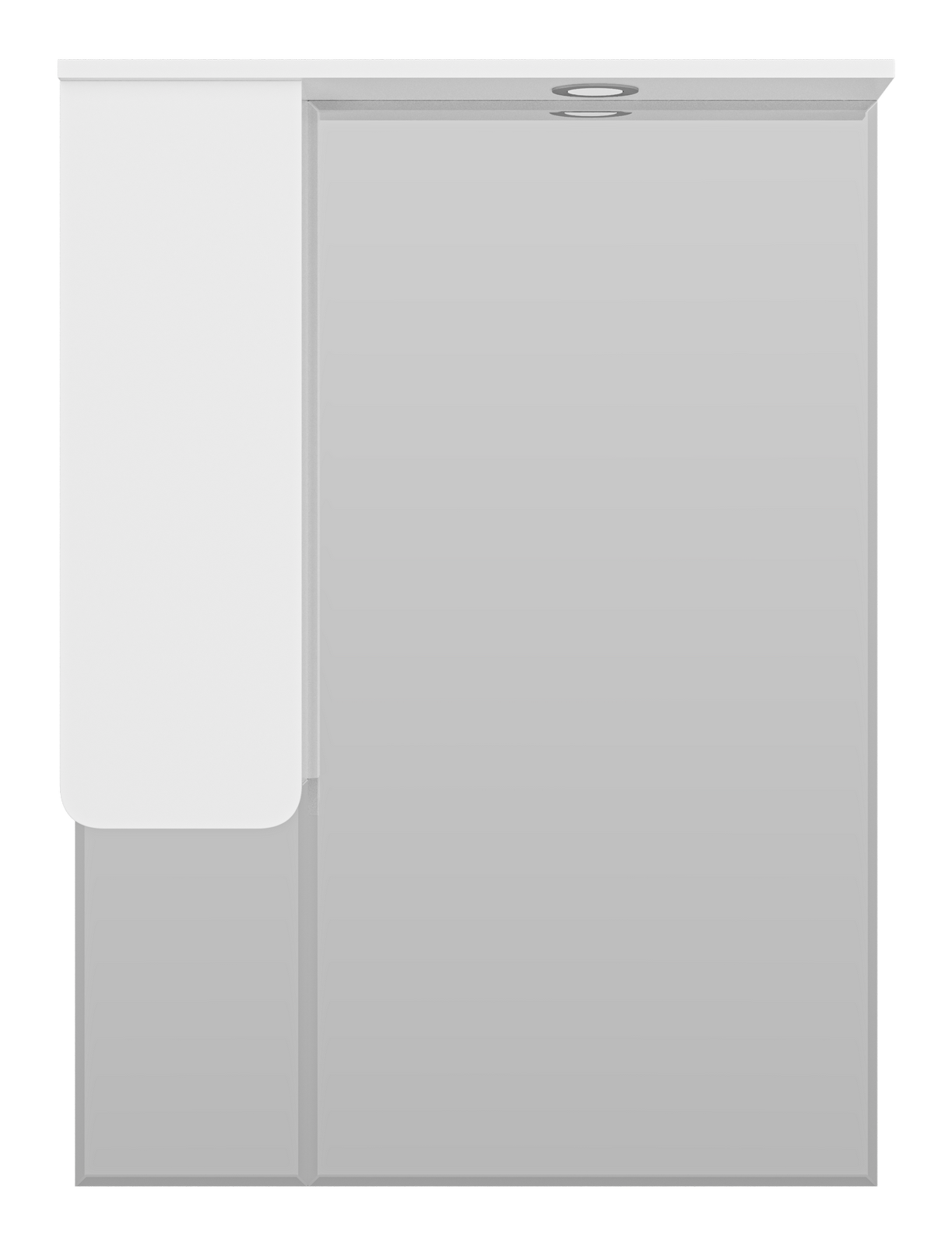 Зеркало-шкаф Misty Чегет 75 L, белый