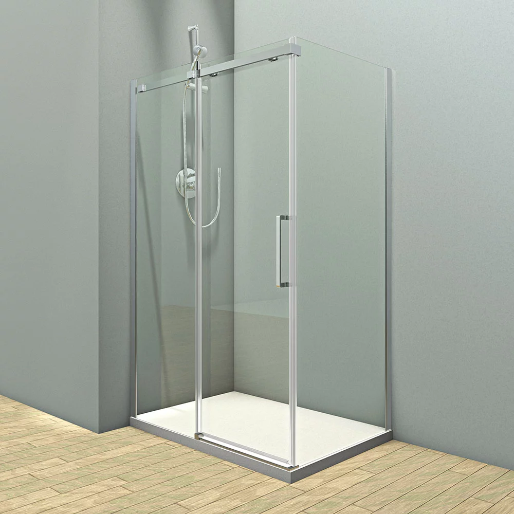 Душевой угол Veconi Rovigo RV-070CH, 1200х900х1950, хром, стекло прозрачное