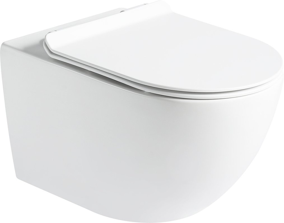 Унитаз SantiLine SL-5002T подвесной, с микролифтом, белый