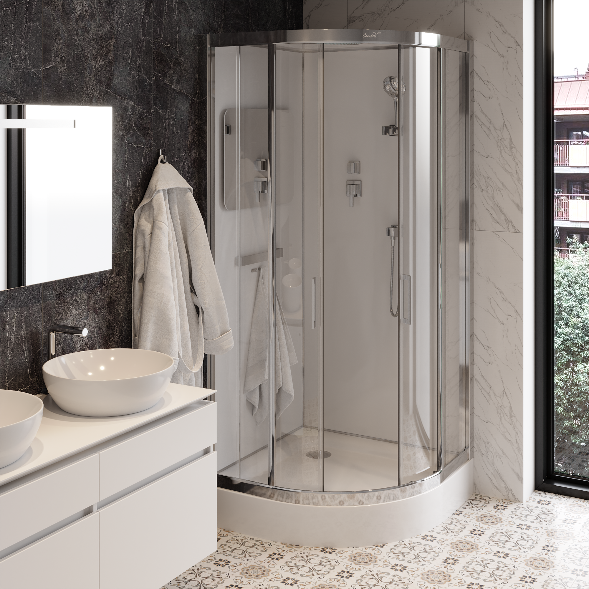 Душевая кабина Ceruttispa VIVA91 (90x90x215)