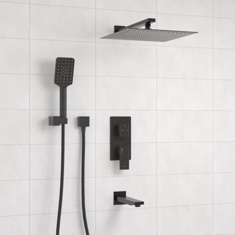 Душевой комплект WasserKraft A172071 черный Soft-touch