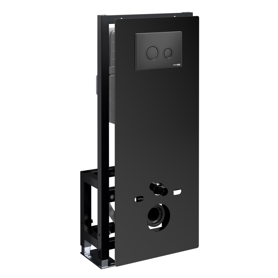 Инсталляция WasserKraft Glan 66TLT.010.ME.BL.MB01 для подвесного унитаза, с кнопкой