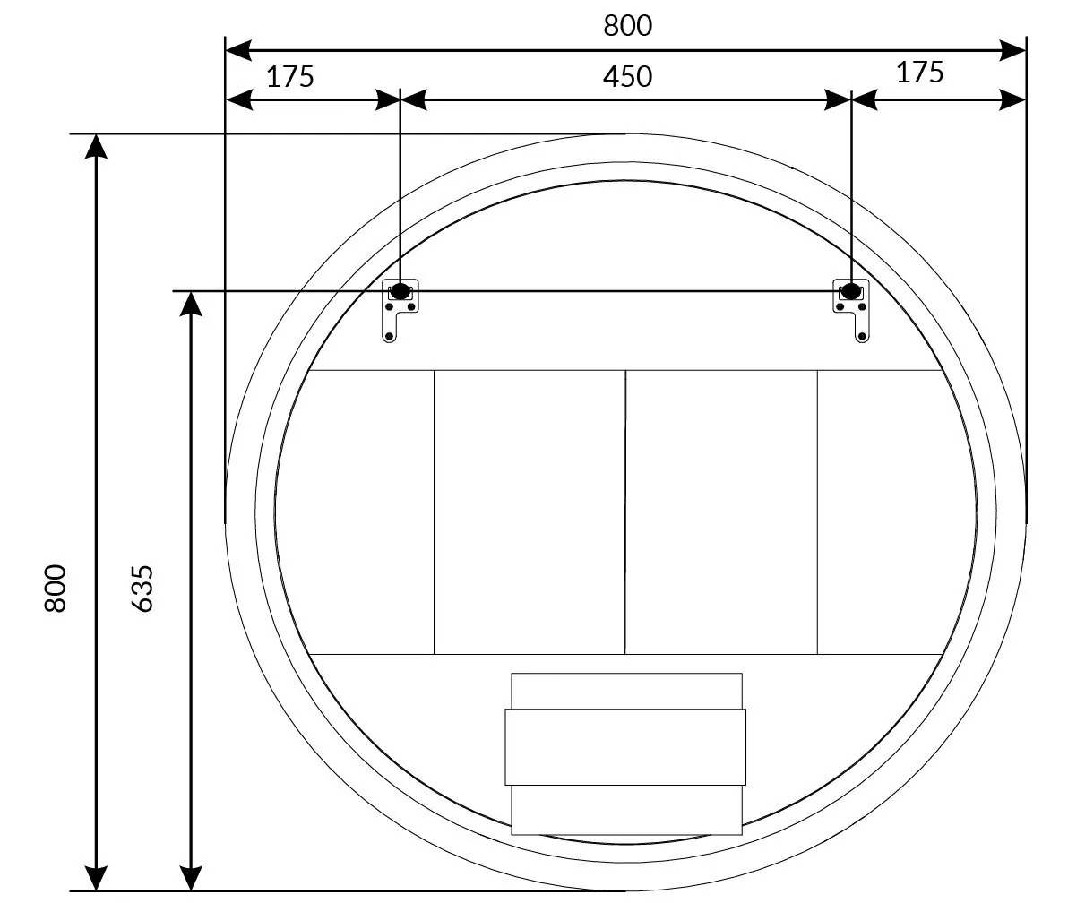 Зеркало 1Marka Amour 80 свет