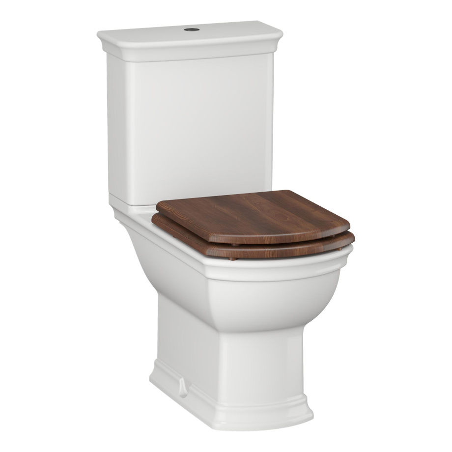 Унитаз-компакт Opadiris Риспекто OS239722N белый, светлый орех