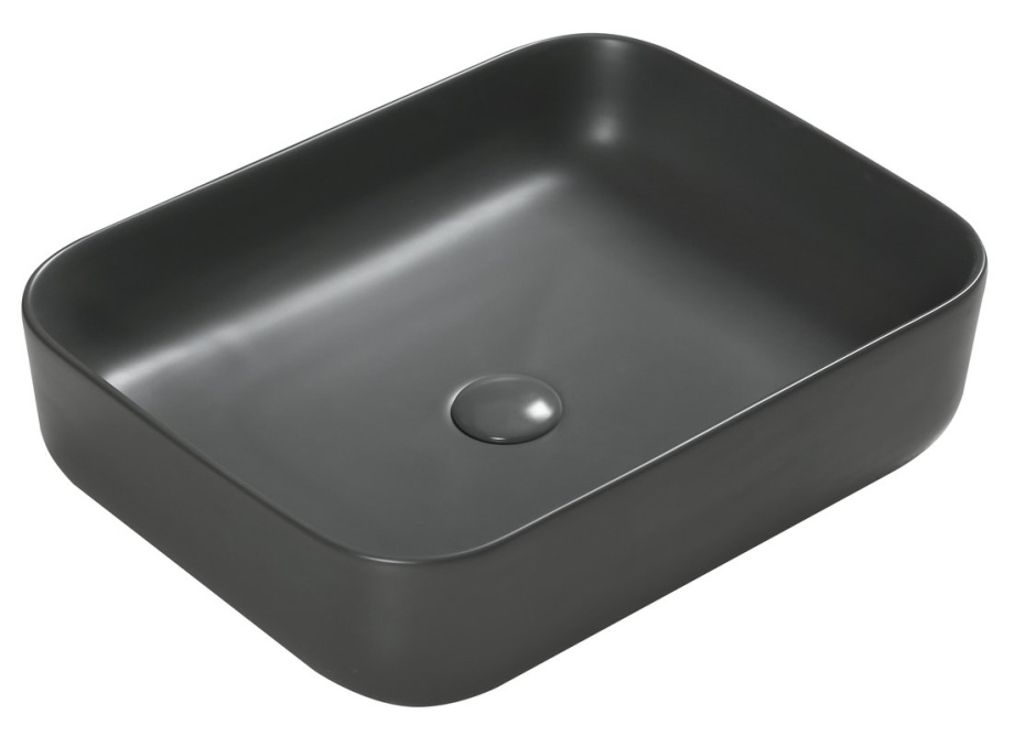 Раковина SantiLine SL-1051DG накладная, темно-серый матовый