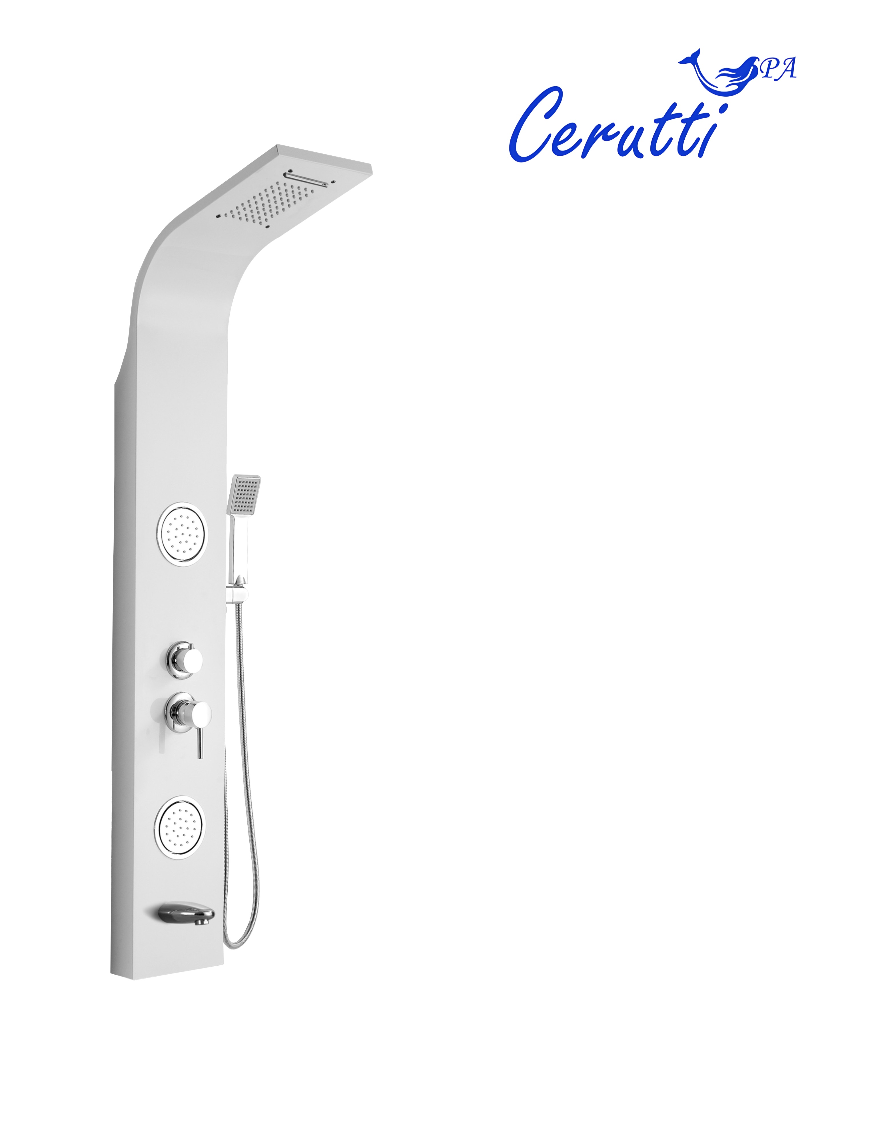 Душевая панель Cerutti Spa TWIN W CT9985 белый