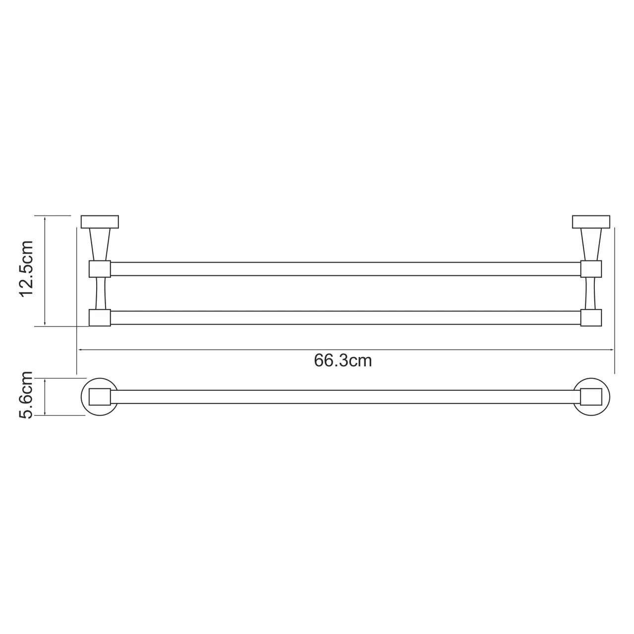Полотенцедержатель WasserKraft K-4040 хром